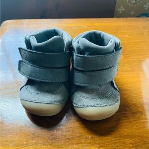 Stride Rite Gray Baby Shoes with Velcro